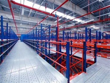 mezzanine racking project showing