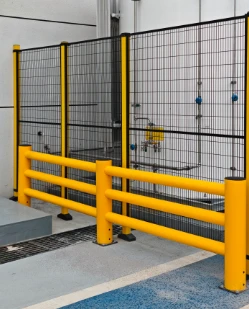 Flexible Plastic Crash Barriers For Warehouse Racking, Forklift Safety And Rack End Protection