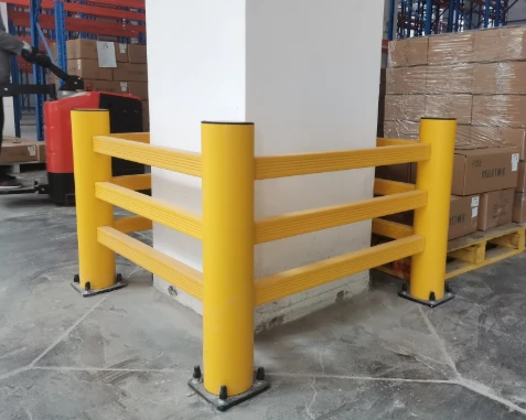 Industrial Plastic Column Guard Fence Forklift Crash Protection Pillar Safety Barrier