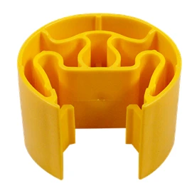Yellow Black Warehouse Rack Upright Protector Forklift Impact Protection Guard